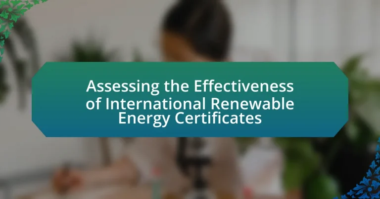 Assessing the Effectiveness of International Renewable Energy Certificates