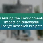 Assessing the Environmental Impact of Renewable Energy Research Projects