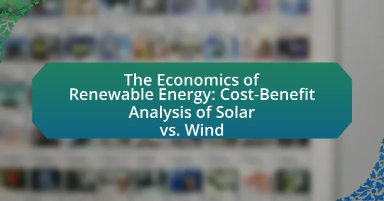 The Economics of Renewable Energy: Cost-Benefit Analysis of Solar vs. Wind