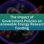 The Impact of Government Policies on Renewable Energy Research Funding