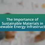 The Importance of Sustainable Materials in Renewable Energy Infrastructure