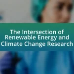 The Intersection of Renewable Energy and Climate Change Research