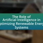 The Role of Artificial Intelligence in Optimizing Renewable Energy Systems