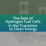 The Role of Hydrogen Fuel Cells in the Transition to Clean Energy