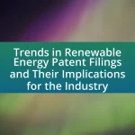 Trends in Renewable Energy Patent Filings and Their Implications for the Industry