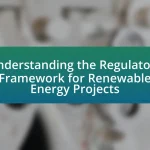 Understanding the Regulatory Framework for Renewable Energy Projects