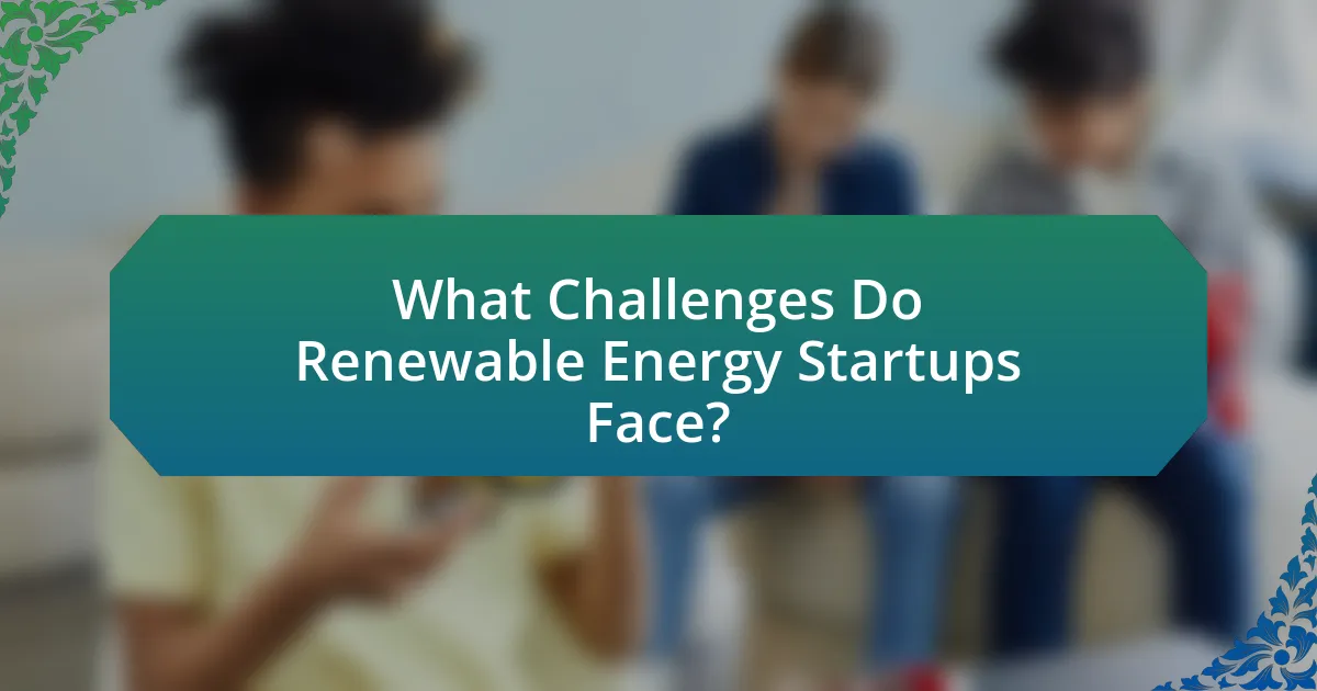 What Challenges Do Renewable Energy Startups Face?