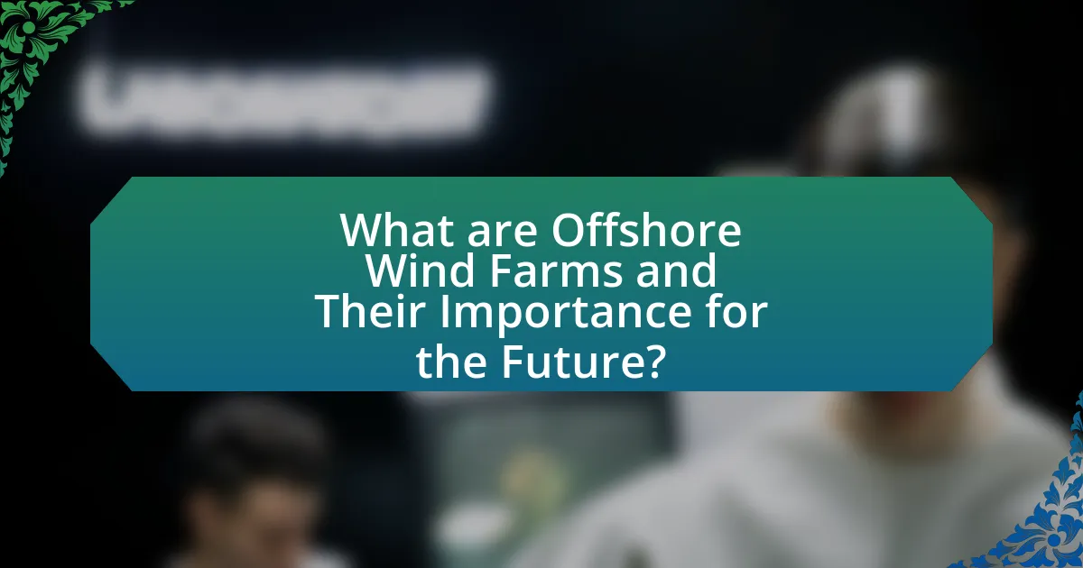 What are Offshore Wind Farms and Their Importance for the Future?