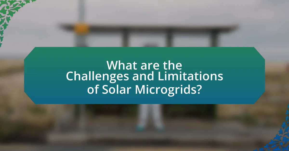 What are the Challenges and Limitations of Solar Microgrids?