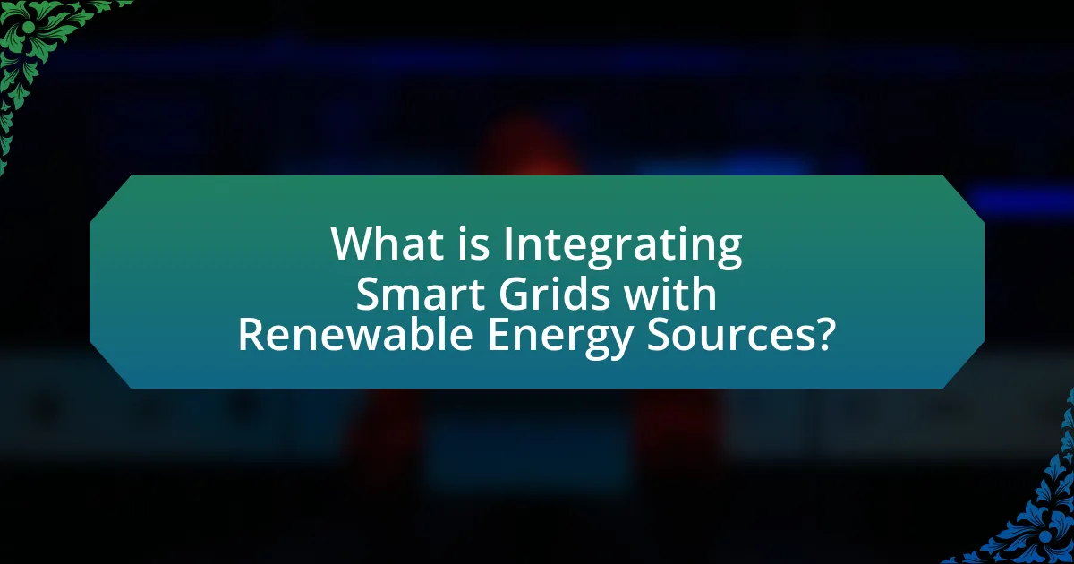 What is Integrating Smart Grids with Renewable Energy Sources?